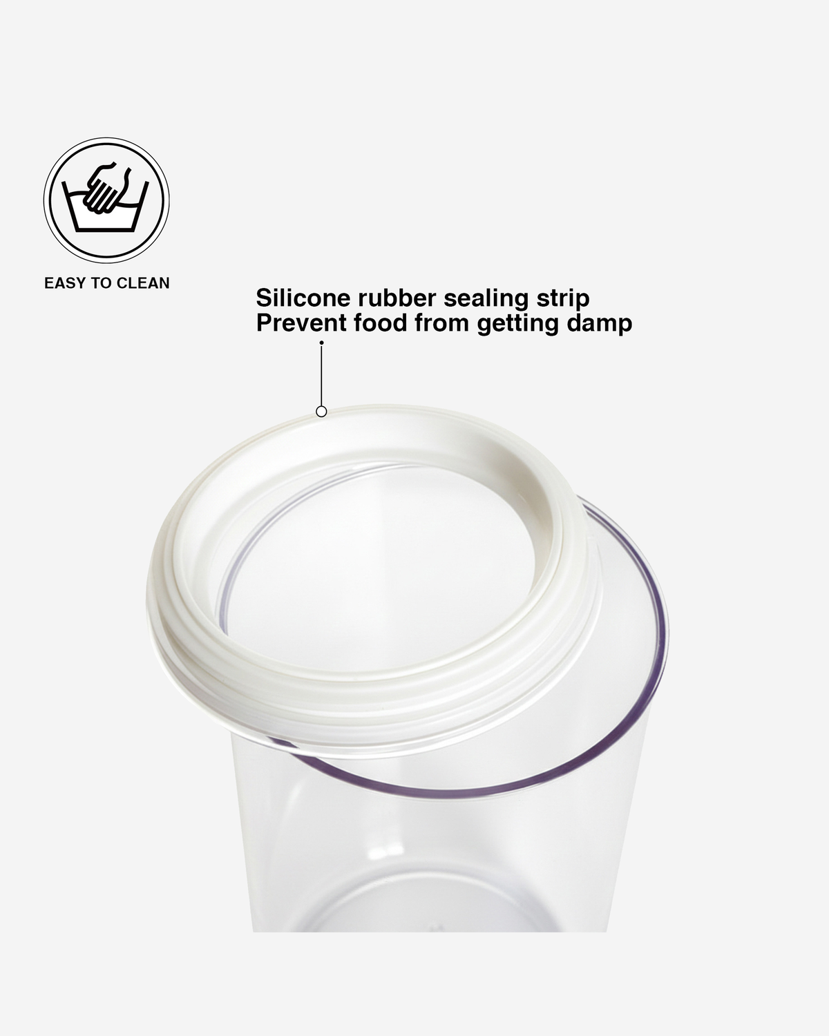 Fissman Food Storage Container Round Plastic 1300ml 22cm