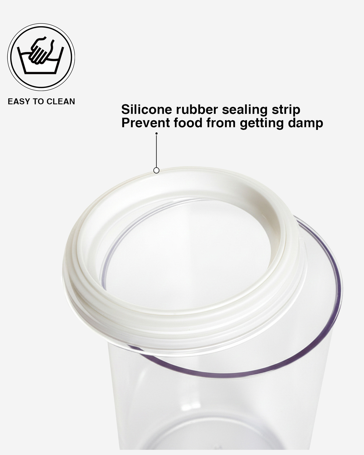 Fissman Food Storage Container Round Plastic 1.8L 10x28cm