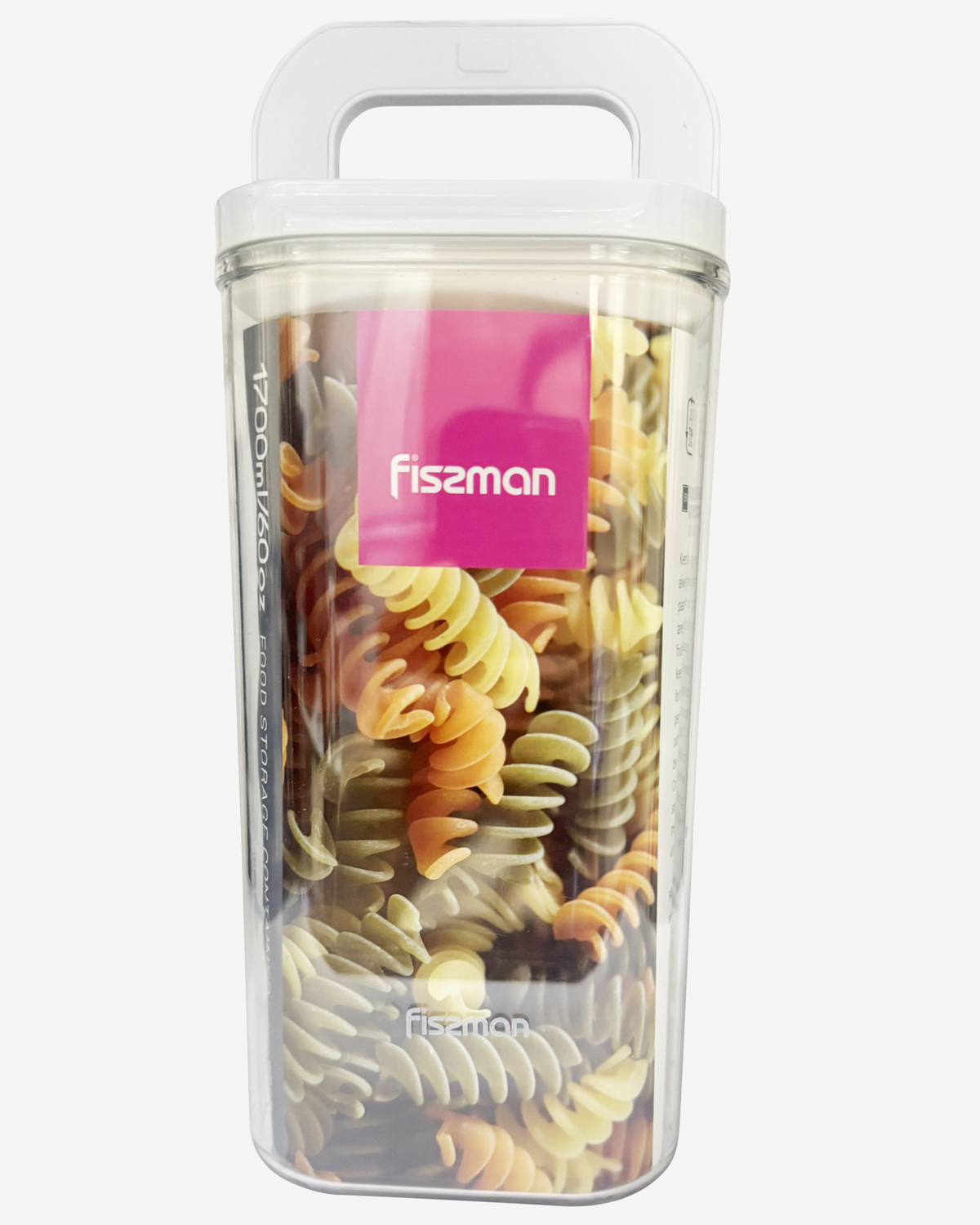 Fissman Food Storage Container Square Flip Lock Plastic 1.7L 11cm