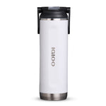 00071084-Igloo-20 Oz Stainless Steel Sport Sipper Bottle - WHT.SSTL