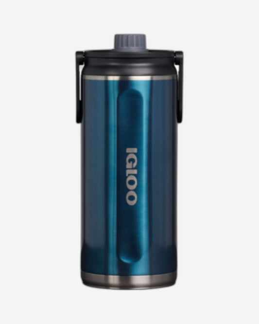 00071102-Igloo-زجاجة شرب من الفولاذ المقاوم للصدأ سعة 80 أونصة - أزرق عصري