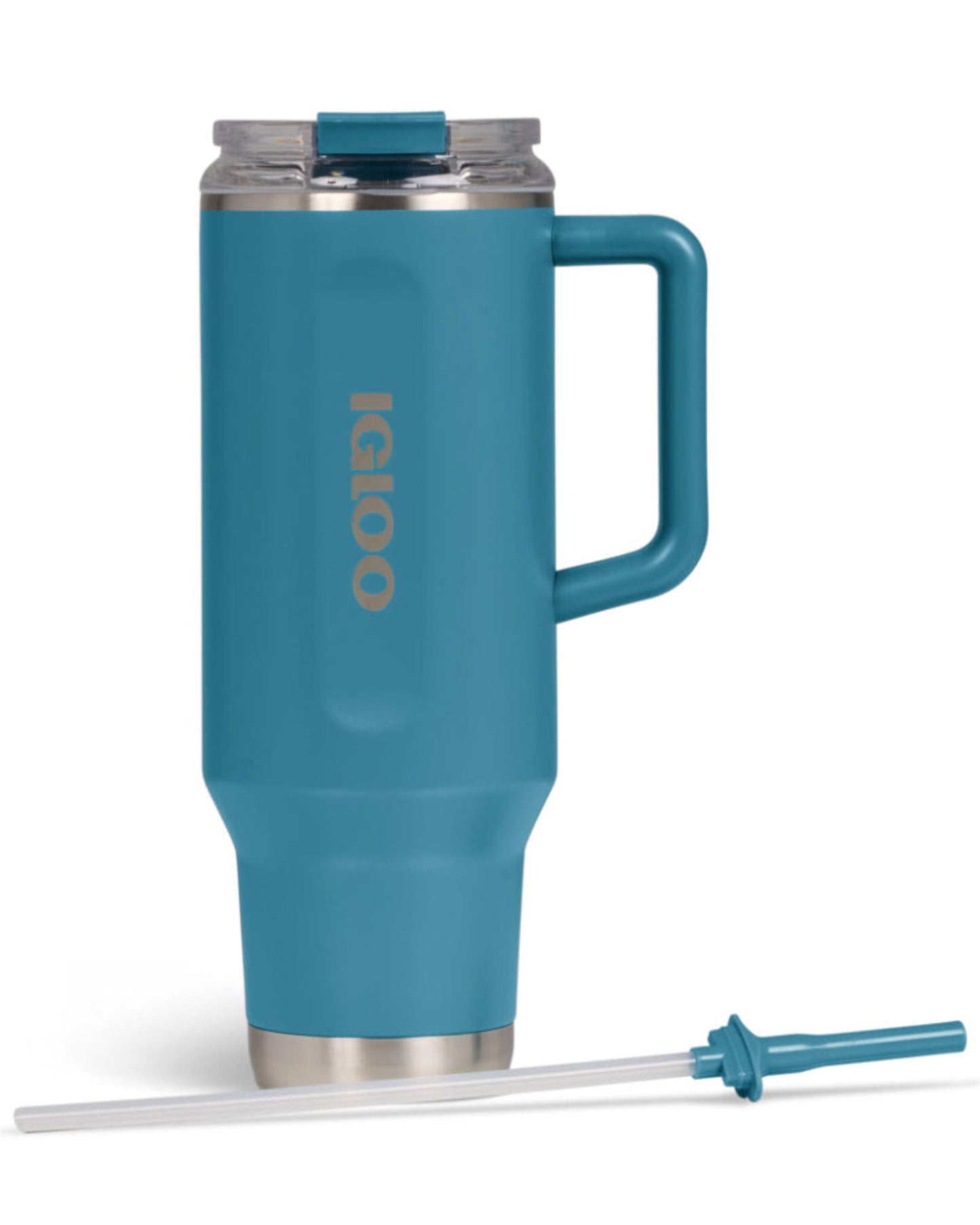 00071228-Igloo - كوب سفر من الفولاذ المقاوم للصدأ سعة 40 أونصة - أزرق عصري