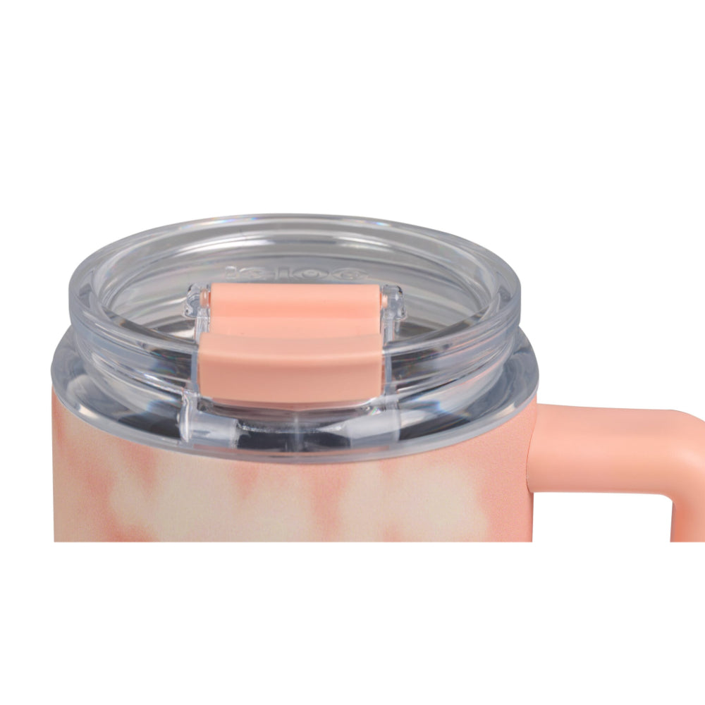 00071312-Igloo - كوب سفر قابل للتقليب والشرب، سعة 32 أونصة - لون مشمش