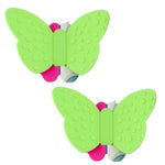 Fissman 2-Piece Butterfly Pot Holder Magnet Set Green