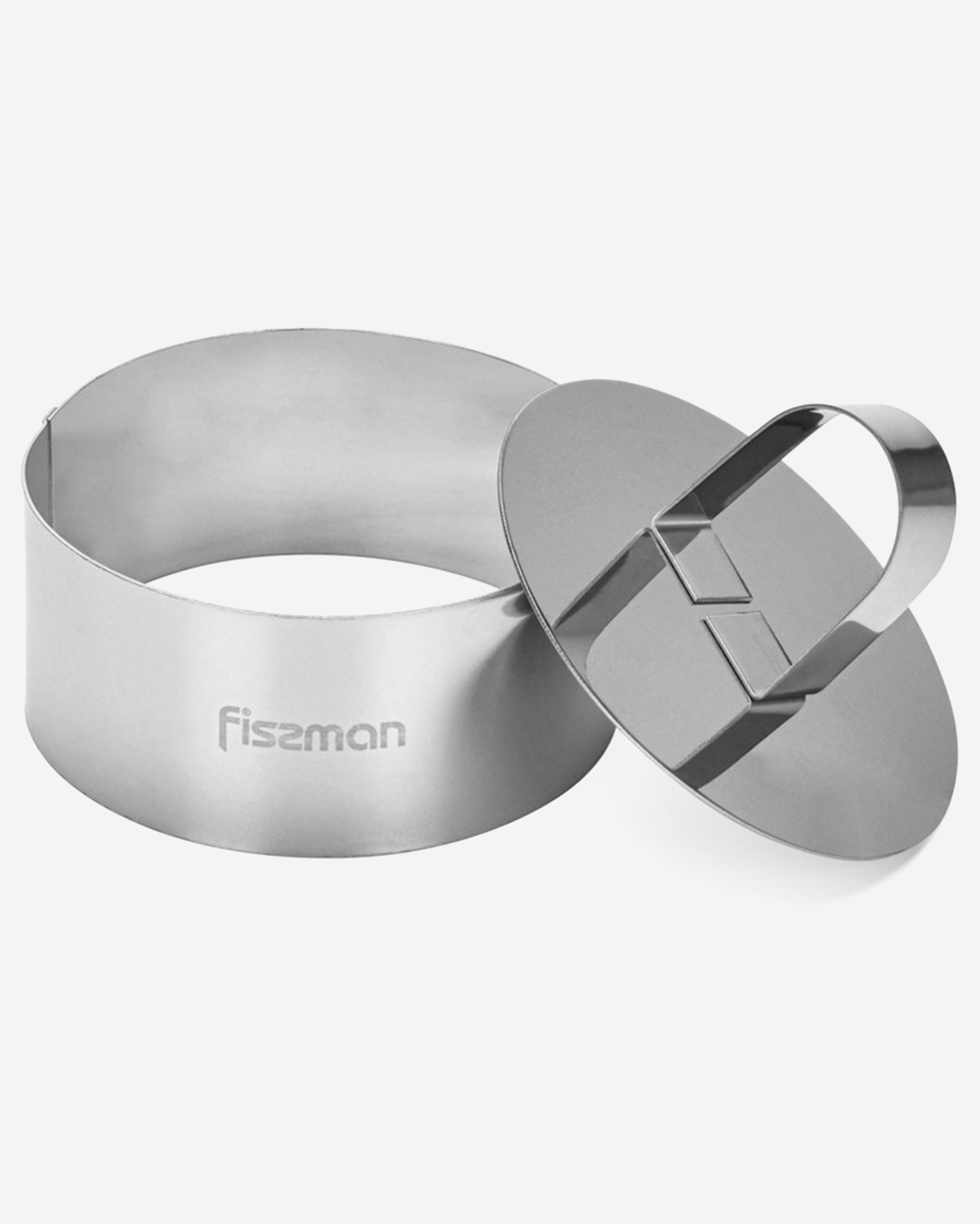 Fissman Dessert Ring Stainless Steel 10x4.5cm with Pusher