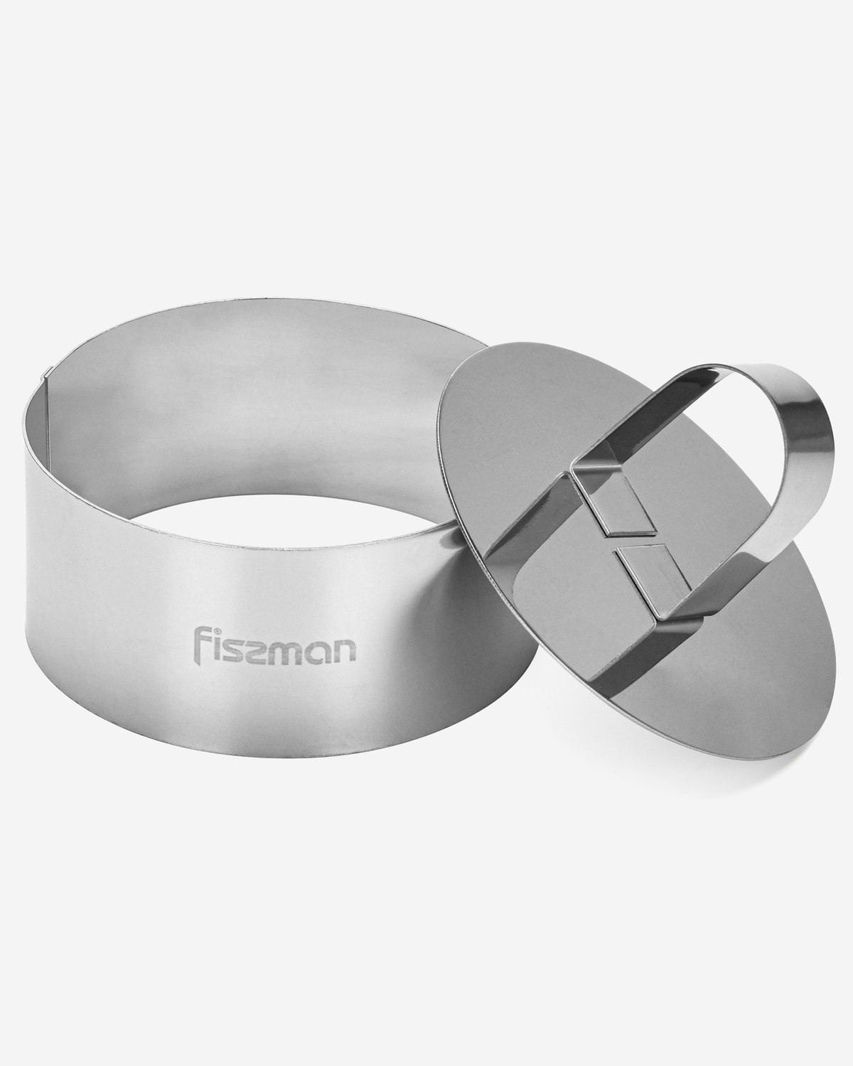 Fissman Dessert Ring Stainless Steel 10x4.5cm with Pusher