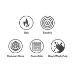 ترامونتينا منذ عام 1911، صنع في البرازيل، فرن هولندي دائري مغطى بطبقة من الحديد الزهر المطلي بالمينا سعة 5.5 لتر، سلسلة 1000 - لون الكوبالت المتدرج