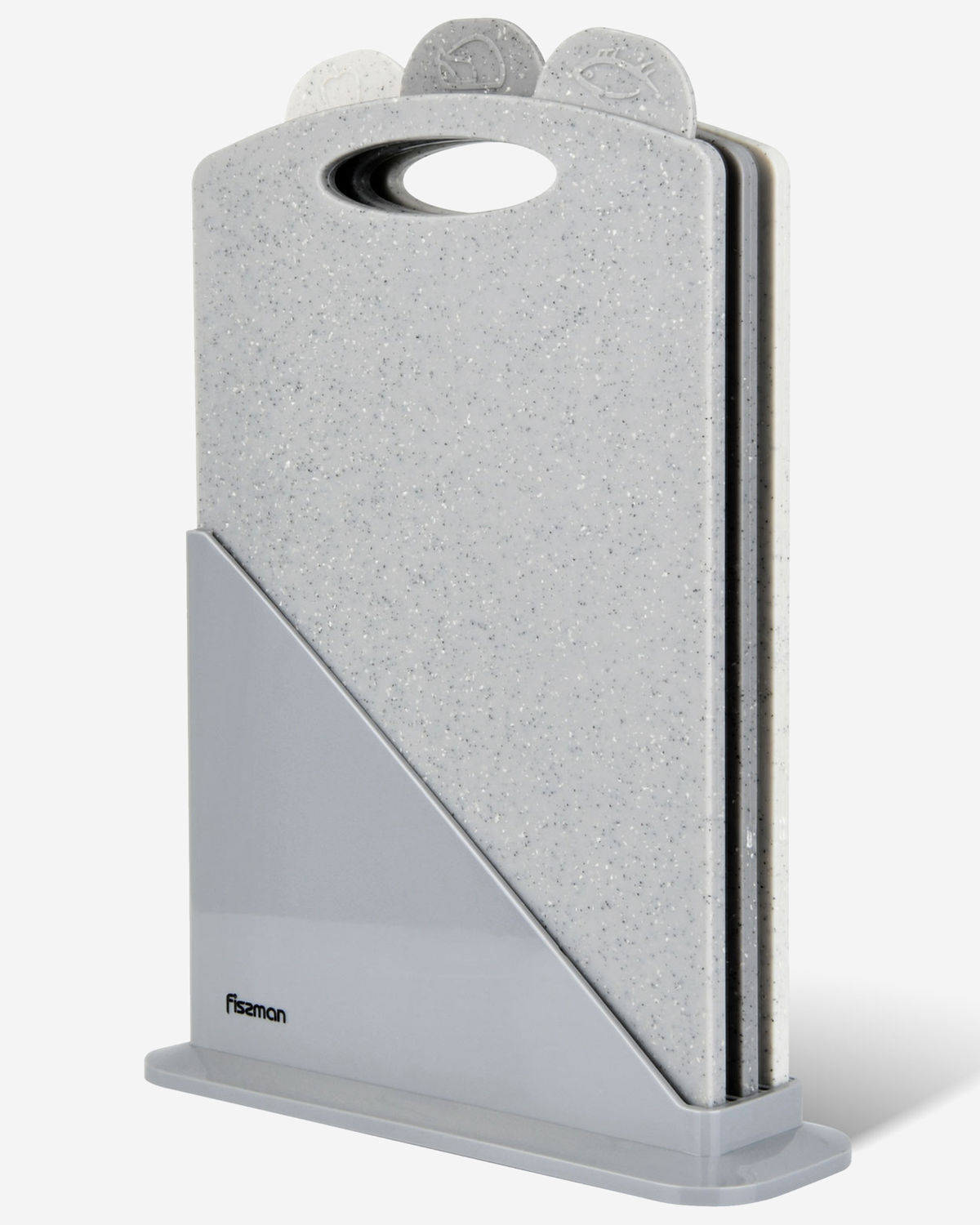 Fissman Chopping Board Set 3Pc Index Grey 31cm