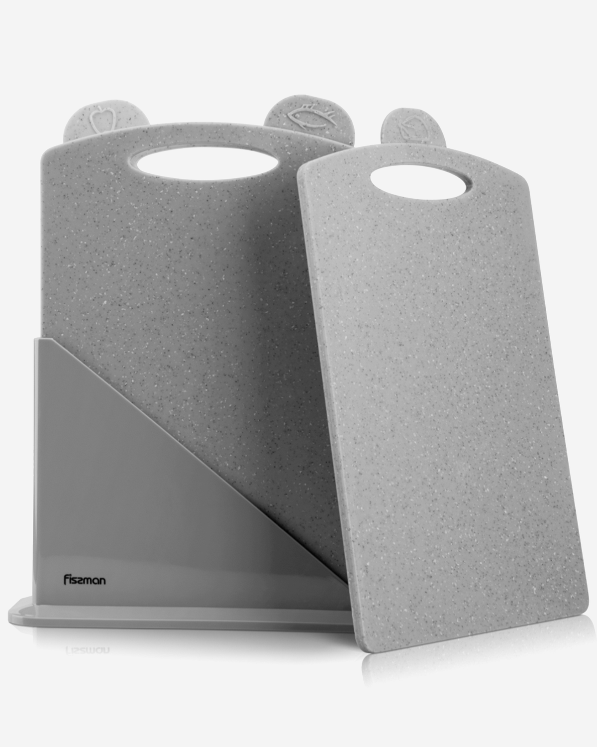 Fissman Chopping Board Set 3Pc Index Grey 31cm
