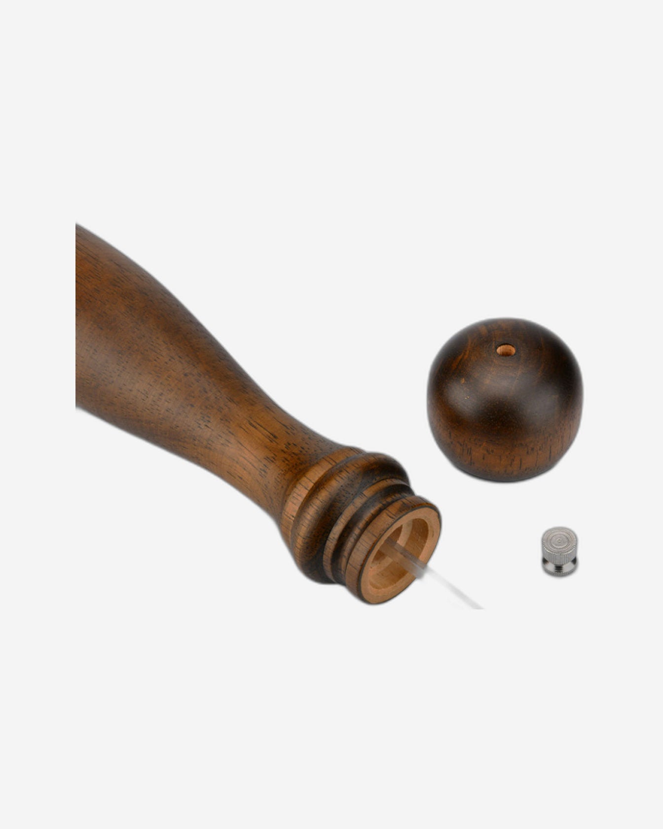 مطحنة فلفل فيسمان بهيكل خشبي مع مطحنة من سبائك الزنك، لون بني داكن، 35×6 سم