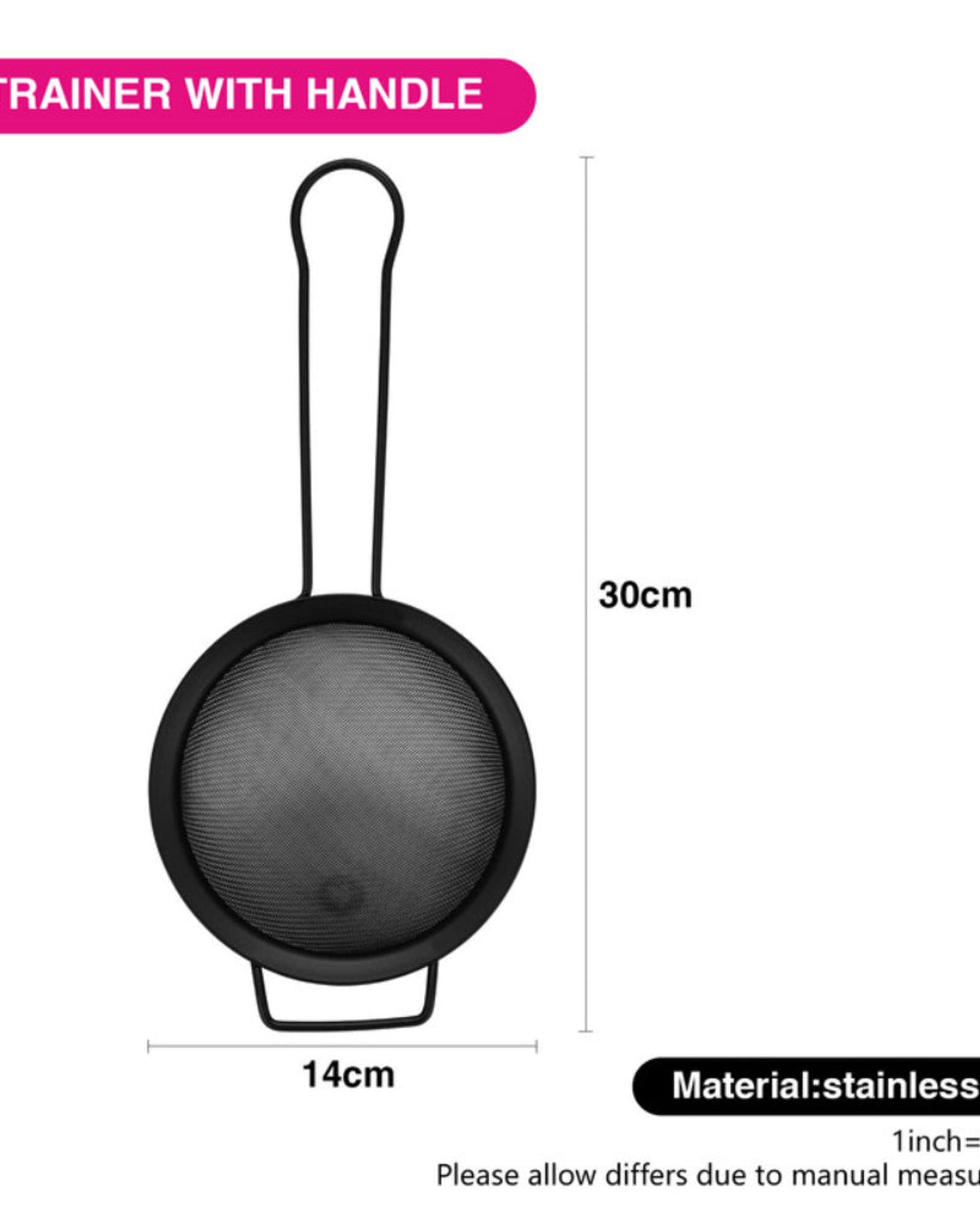 مصفاة فيسمان 14 سم بمقبض فولاذي