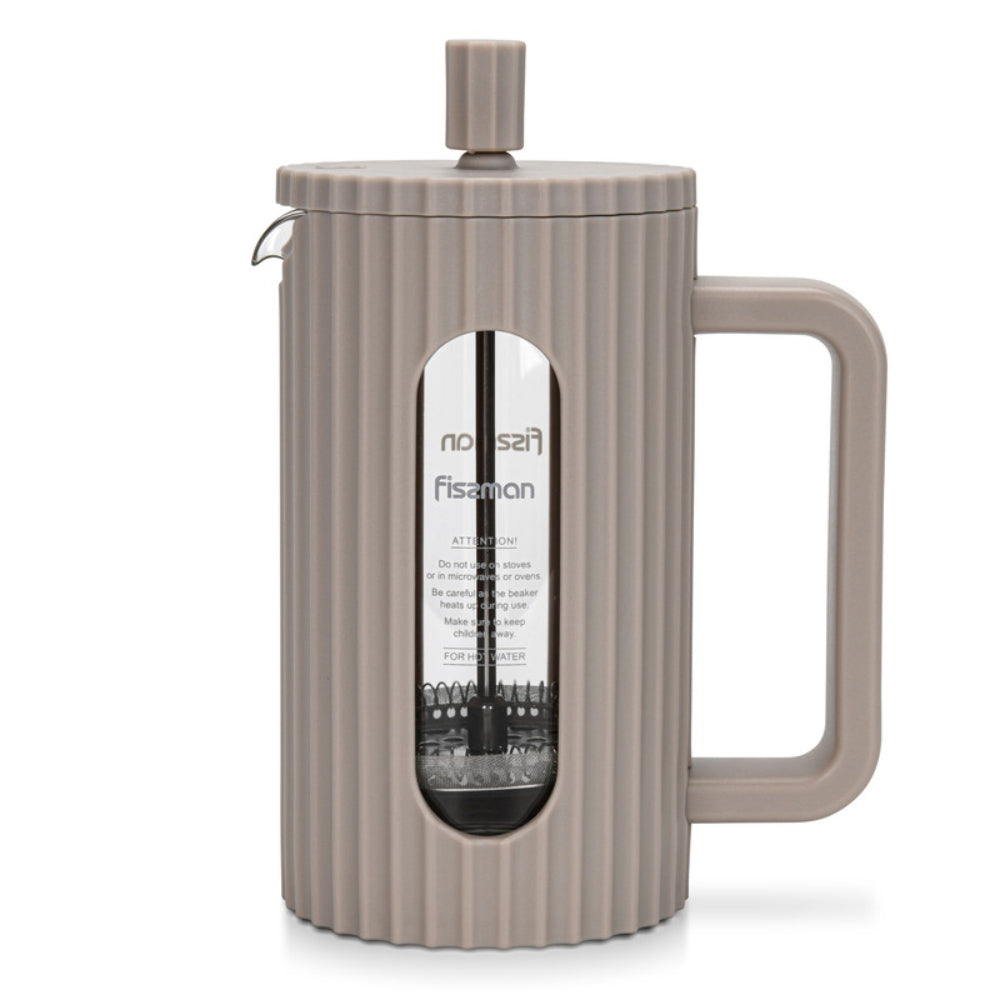 Fissman French Press Coffee Maker 600ml (Borosilicate Glass)
