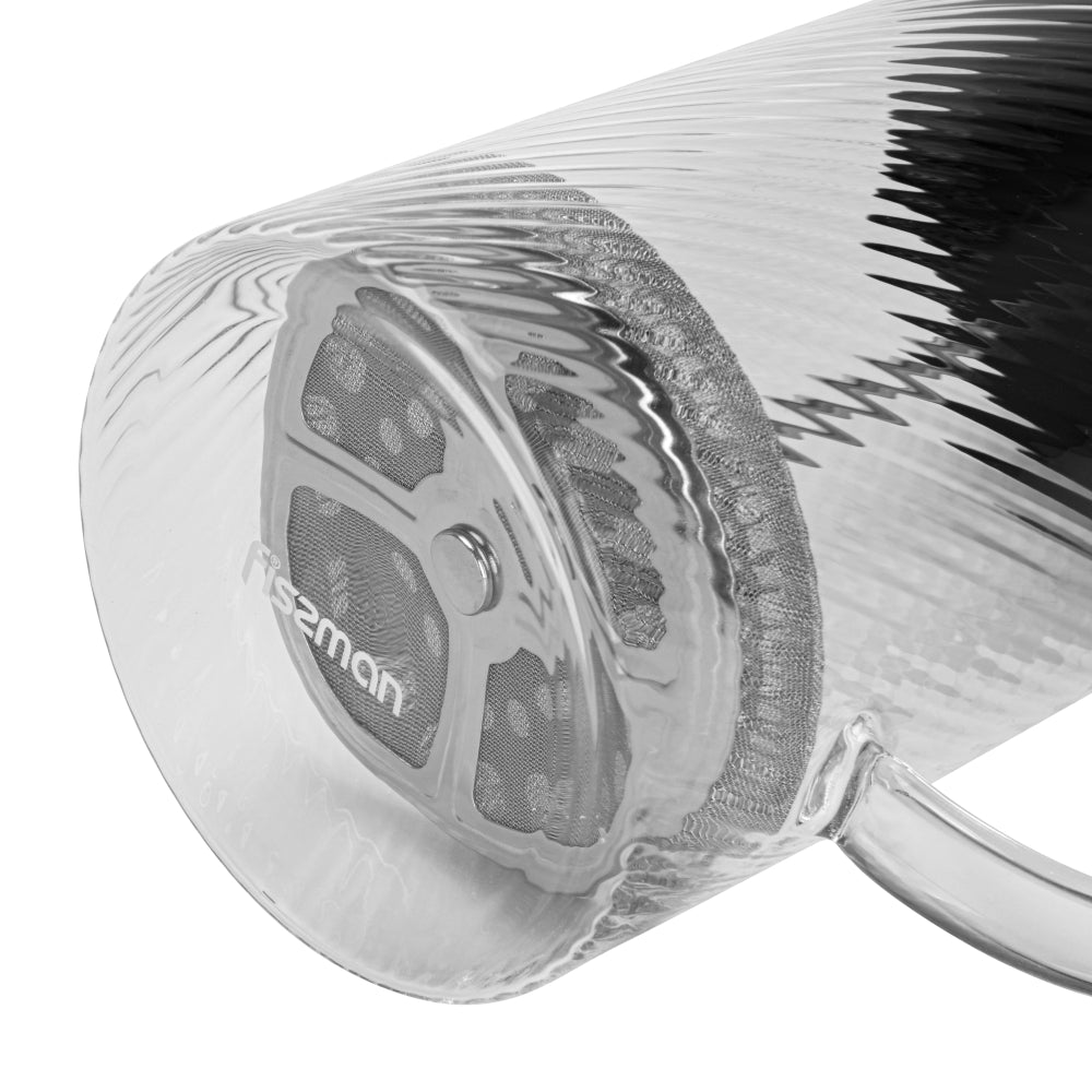 ماكينة تحضير القهوة الفرنسية من فيسمان، سعة 600 مل، مصنوعة من زجاج البورسليكات