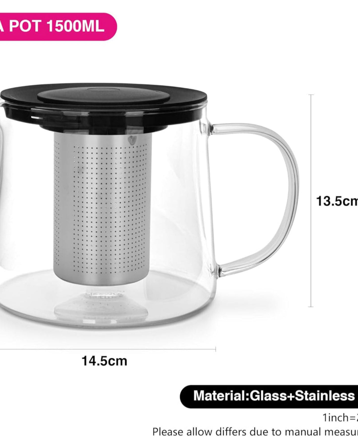 فلتر إبريق شاي فيسمان 1500 مل