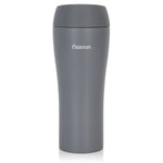 Fissman Double Wall Vacuum Travel Mug 420ml, Color Grey Stainless Steel