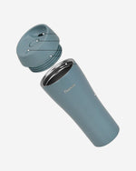 كوب سفر فيسمان مزدوج الجدار مفرغ من الهواء، 420 مل، لون رمادي، ستانلس ستيل