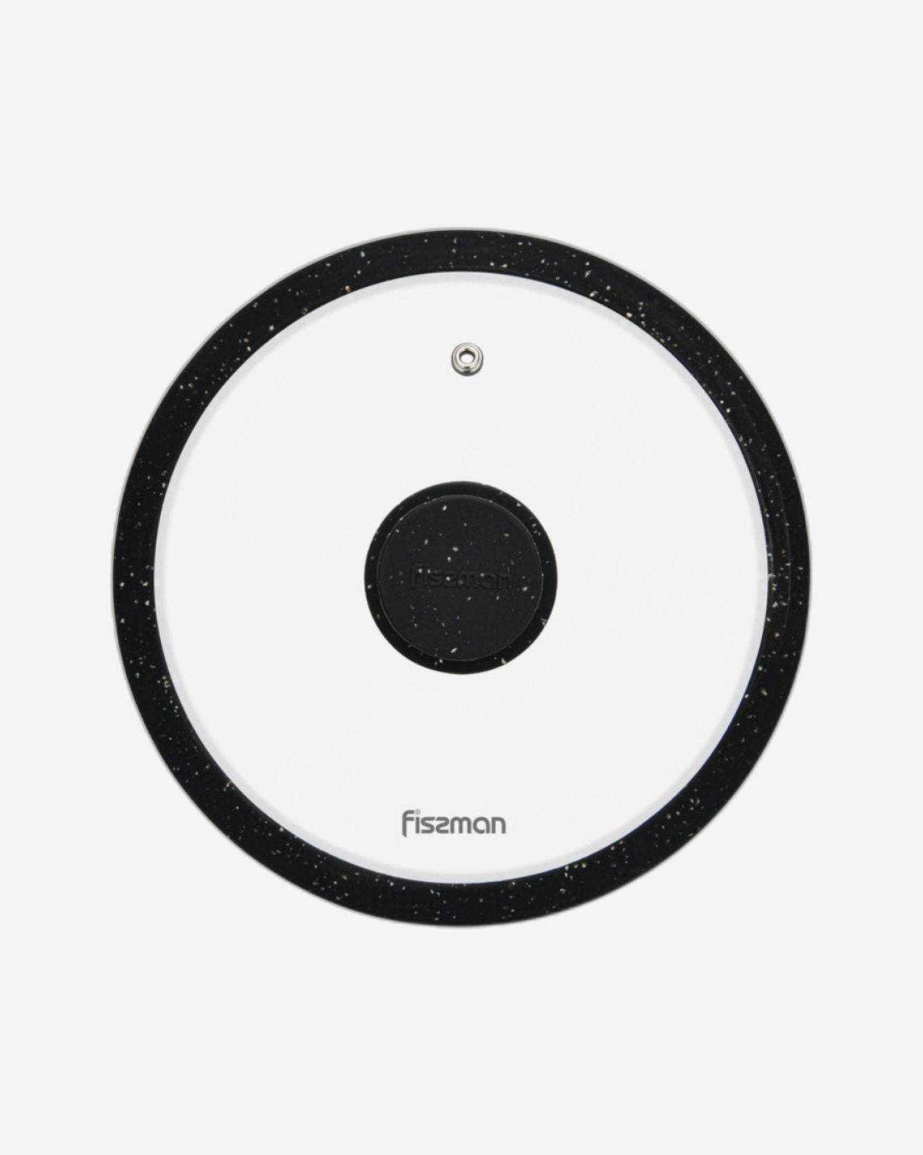 غطاء فيسمان الزجاجي 20 سم مع حافة سيليكون، أسود