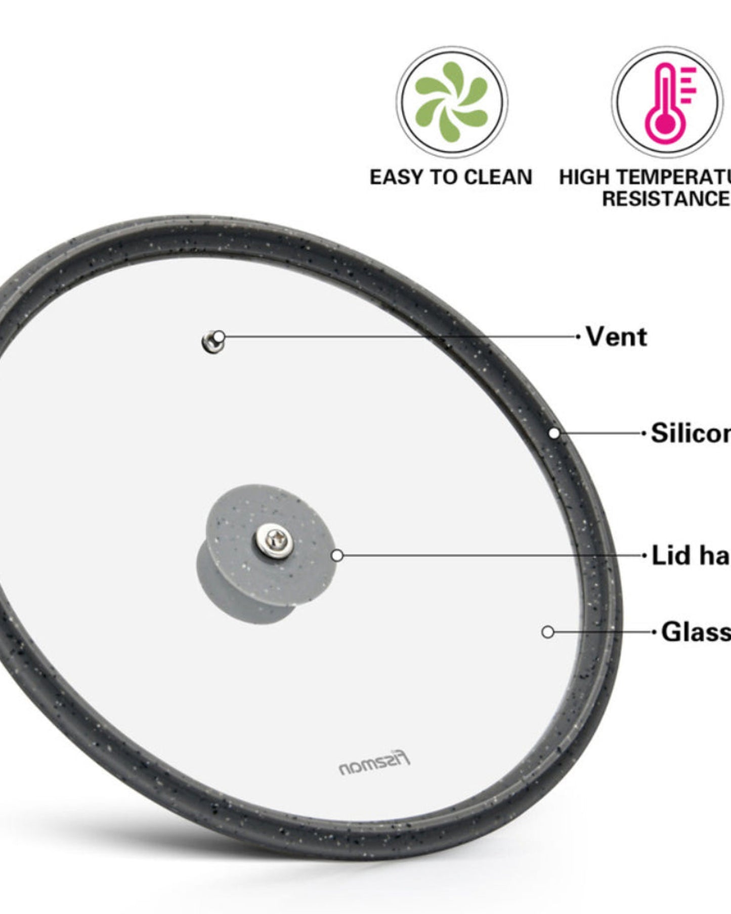 غطاء فيسمان رمادي 26 سم