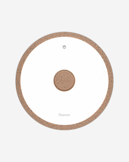غطاء زجاجي من فيسمان 26 سم مع حافة سيليكون بني لألعاب الأركيد