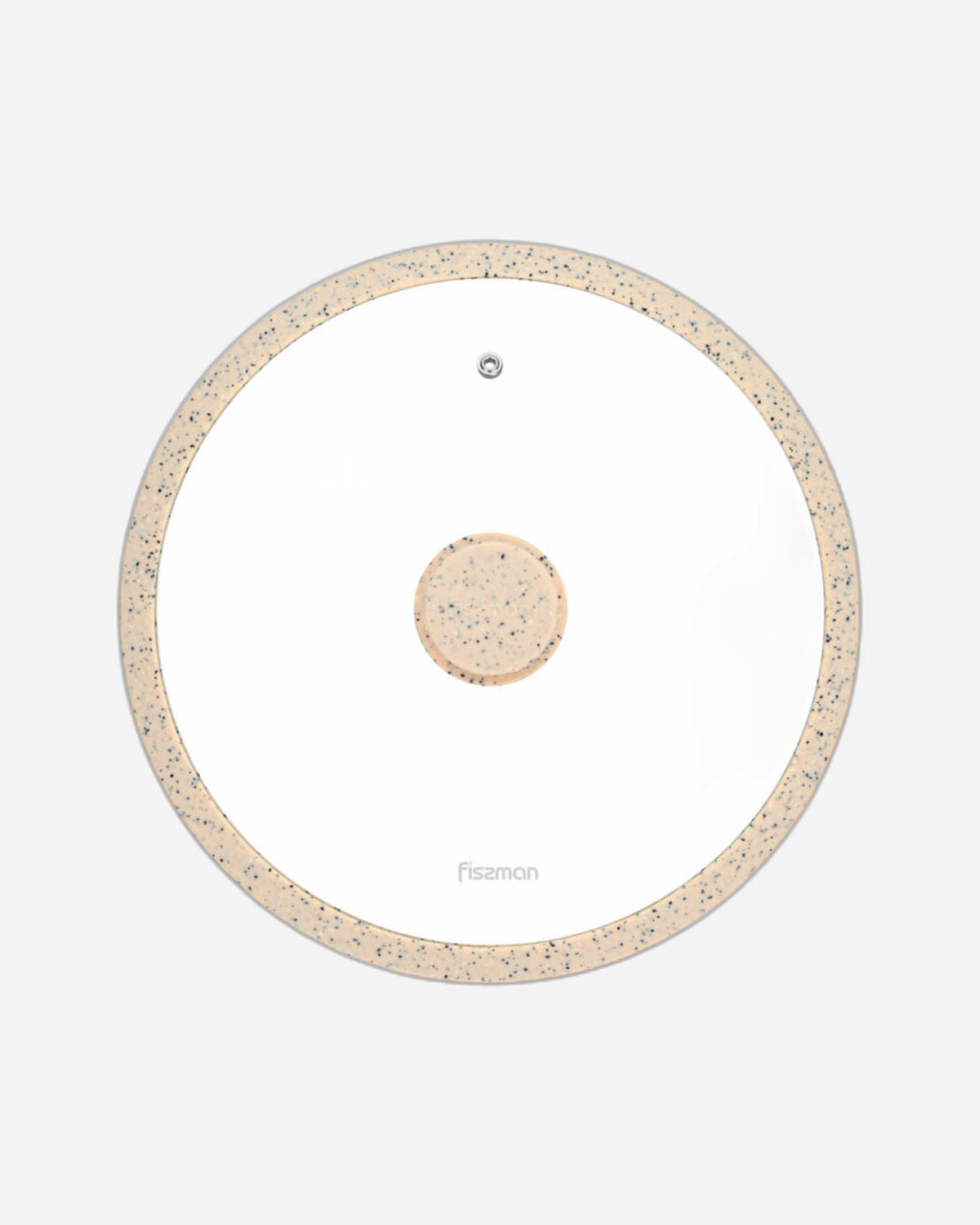 غطاء زجاجي من فيسمان 28 سم مع حافة سيليكون بيج كريمي لألعاب الأركيد