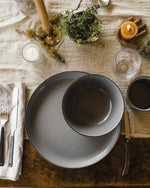 BareBones - طقم أوعية مطلية بالمينا بلونين - زيتوني داكن