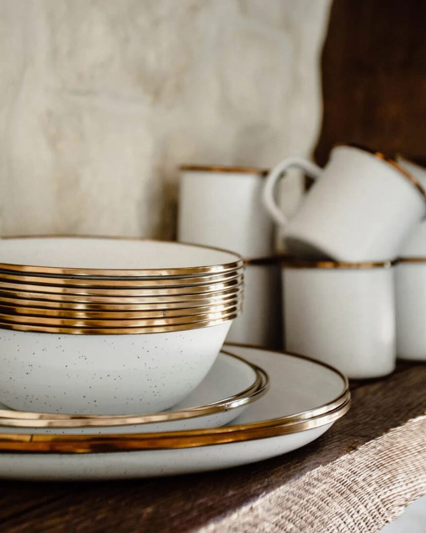 BareBones - طبق مينا بيضاوي الشكل - مجموعة من قطعتين