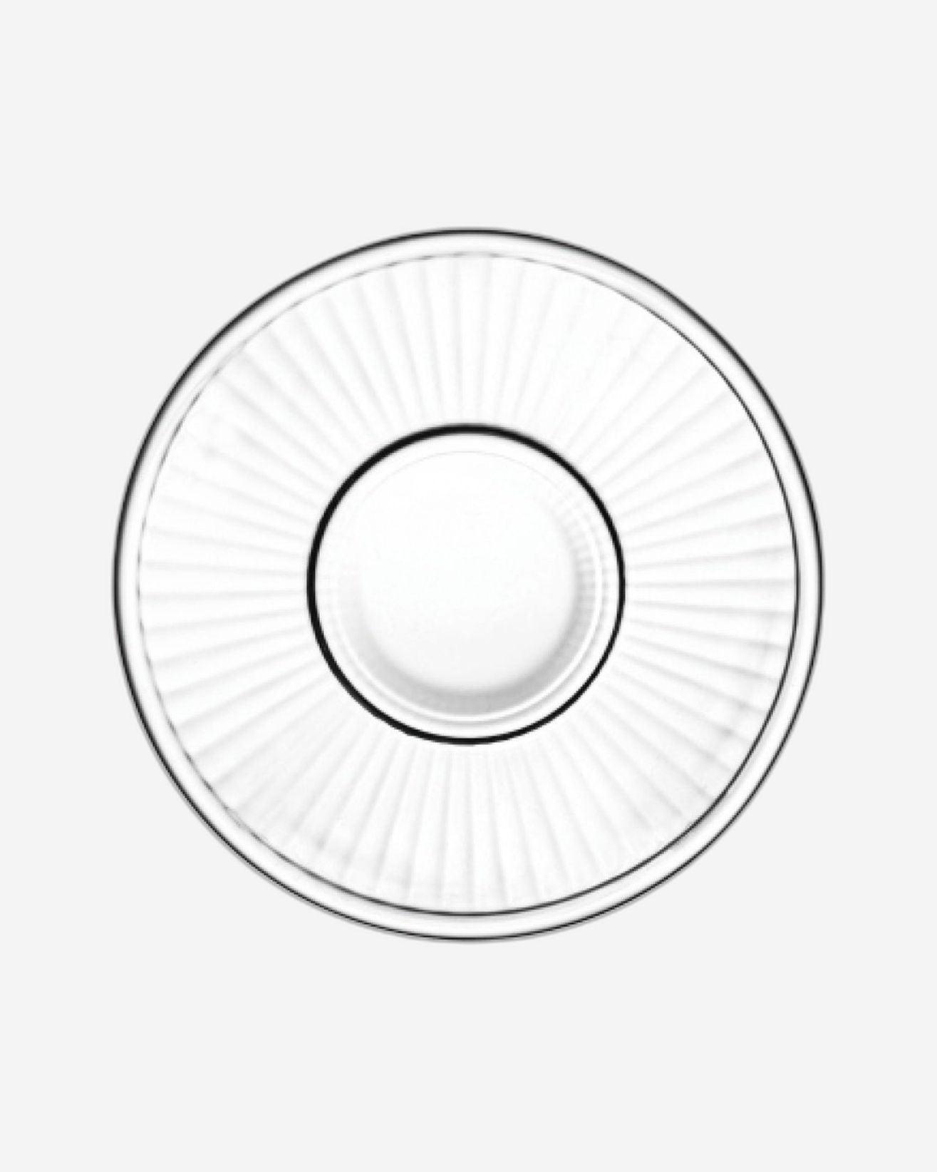 طقم أكواب قهوة زجاجية مع صحون من دوياليكس - ٨٠ مل، ١٢ قطعة، شفاف (CS-038C)