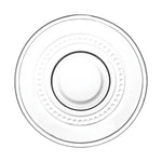 طقم فناجين شاي زجاجية مع صحون من دوياليكس - 190 مل، 12 قطعة، شفاف (CS-058A)