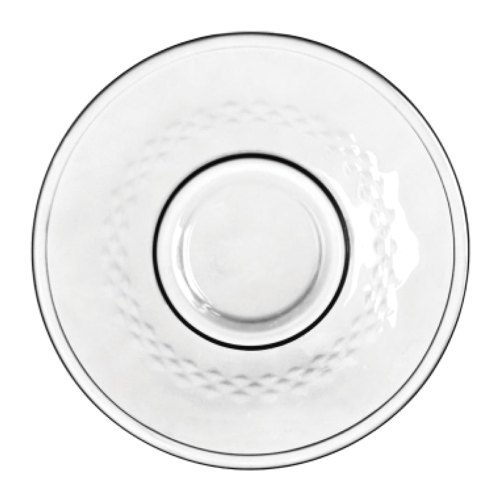 طقم فناجين شاي زجاجية وصحن من دوياليكس - 190 مل، 12 قطعة، شفاف (CS-058B)