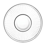 طقم فناجين شاي زجاجية وصحن من دوياليكس - 190 مل، 12 قطعة، شفاف (CS-058C)