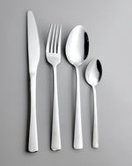 مجموعة أدوات مائدة من الفولاذ المقاوم للصدأ من كويزين آرت تشولي، 16 قطعة، فضية