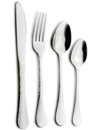 مجموعة أدوات مائدة كايل من الفولاذ المقاوم للصدأ من كويزين آرت، مكونة من 16 قطعة، باللون الفضي