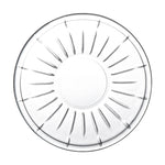 طقم فناجين شاي وصحن زجاجي من دوياليكس - 120 مل، 12 قطعة، شفاف