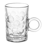 طقم فناجين شاي وصحن زجاجي من دوياليكس - ١٢٠ مل، ١٢ قطعة، شفاف (CS-158C)