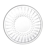 طقم فناجين شاي وصحن زجاجي من دوياليكس - ١٢٠ مل، ١٢ قطعة، شفاف (CS-158D)