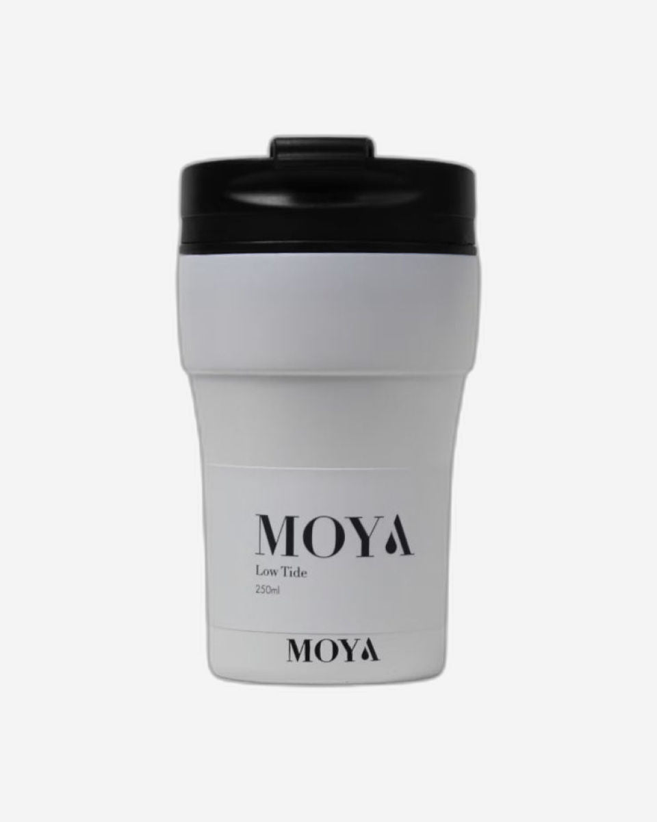 كوب قهوة مويا "Low Tide" للسفر، سعة 250 مل، أسود/أسود