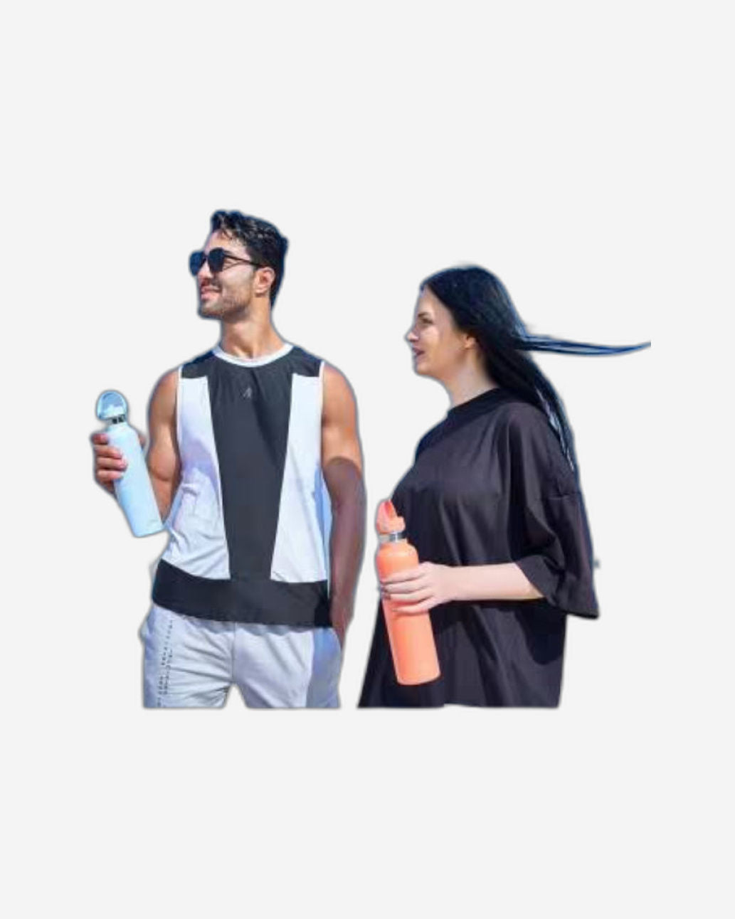 زجاجة مياه مويا "البحر الأسود" المعزولة والمستدامة، سعة 700 مل، باللون الأسود