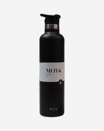 زجاجة مياه مويا "كورال ريف" المعزولة والمستدامة، سعة لتر واحد، باللون الأسود