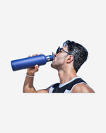 زجاجة مياه مويا "كورال ريف" المعزولة والمستدامة، سعة لتر واحد، باللون الأسود