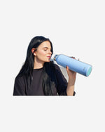 زجاجة مياه مويا "كورال ريف" المعزولة والمستدامة، سعة لتر واحد، باللون الأسود