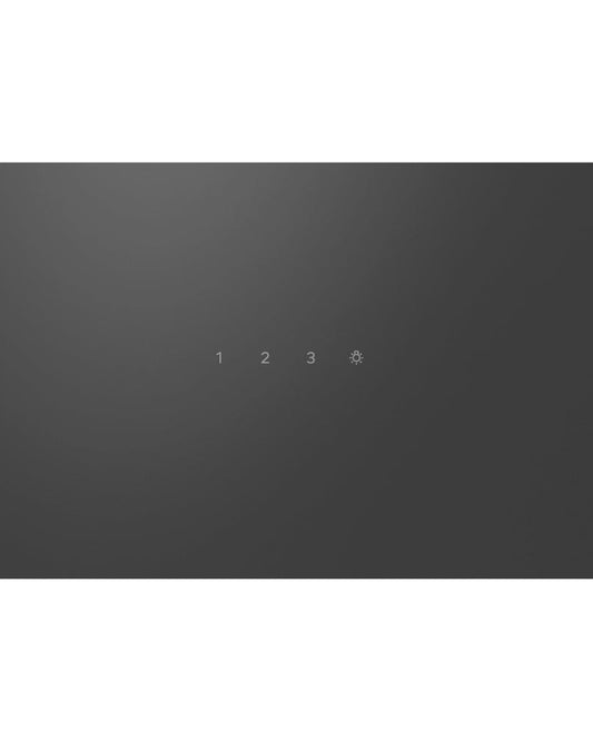 شفاط مطبخ بوش سيريز 2 مثبت على الحائط 60 سم زجاج شفاف مطبوع أسود DWK64PJ60M