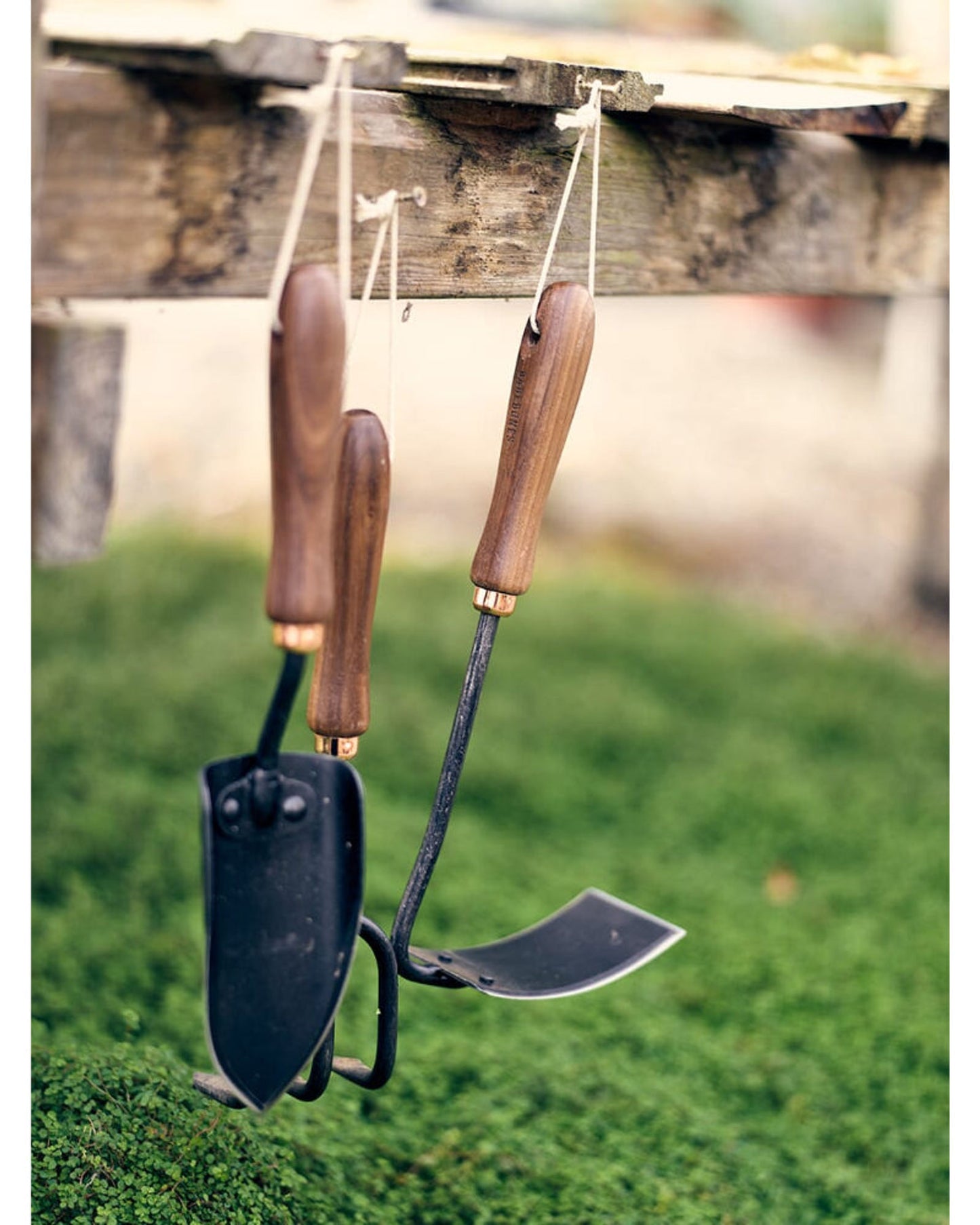 BareBones - مجرفة مربعة - لون الجوز/الأسود