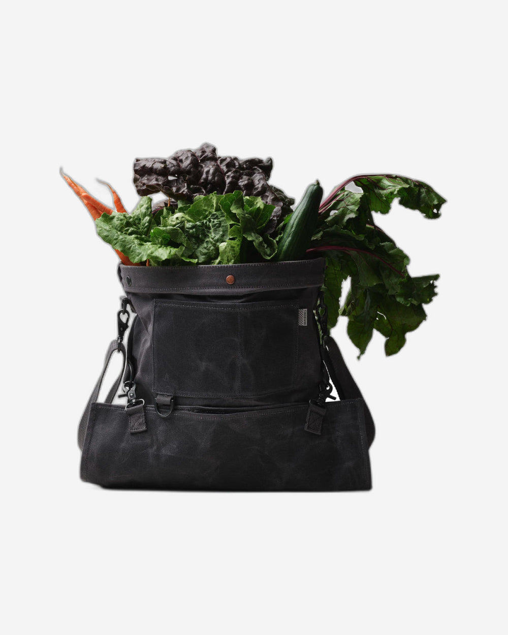 BareBones - حقيبة تجميع/قماش مشمع (رمادي داكن)