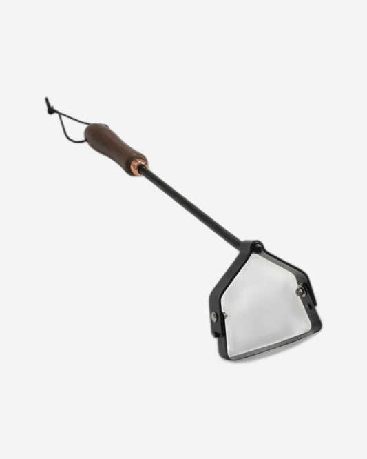 BareBones - مجرفة يدوية للركاب - لون الجوز/الأسود