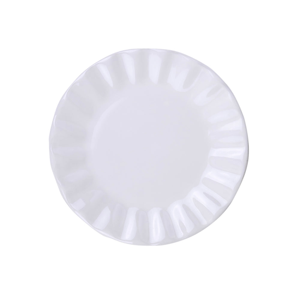 طقم عشاء سوزي من كوزين آرت، ١٢ قطعة، مطلي بالزجاج - كريمي