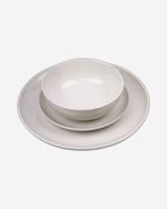 طقم عشاء سافا المزجج من كويزين آرت، ١٢ قطعة - بيج