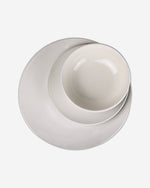 طقم عشاء خزفي من كويزين آرت هالة، 12 قطعة، كريمي