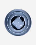 طقم عشاء من الخزف الحجري من كويزين آرت، مكون من 16 قطعة - سماوي