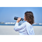 زجاجة مياه مويا "صدفة البحر" المعزولة والمستدامة سعة 350 مل، باللون الأسود