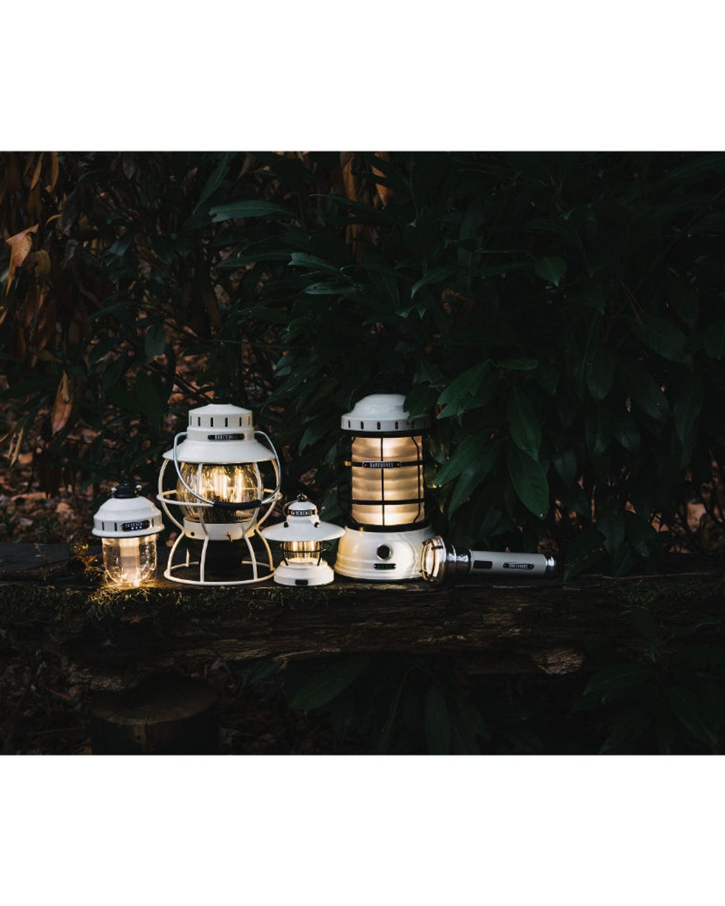 BareBones - فانوس السكة الحديدية (أبيض عتيق)